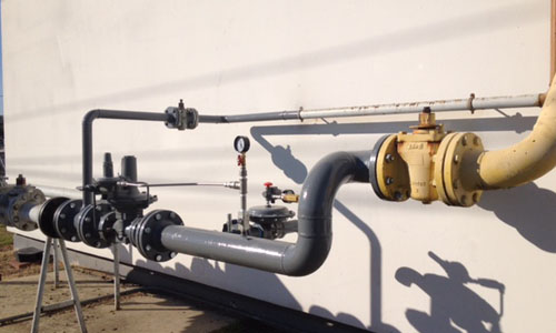 Different Angle of Natural Gas Piping