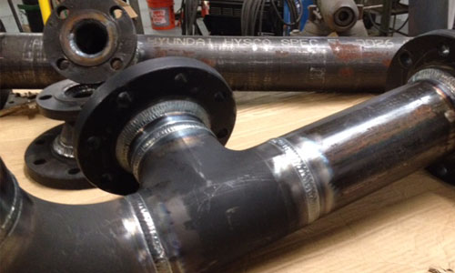 Shop Fabrication of Natural Gas piping prior to paint and installation Shop Fabrication of Natural Gas piping prior to paint and installation